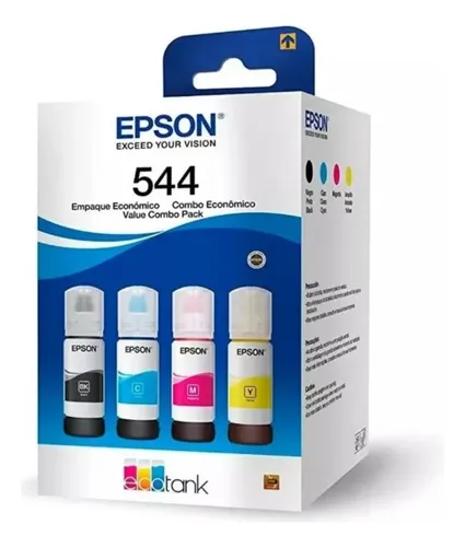 KIT 4 TINTAS EPSON 544 ORIGINAIS