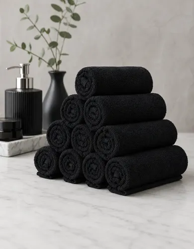 KIT 10 TOALHAS DE ROSTO — SALÃO DE BELEZA, BARBEARIA E MANICURE