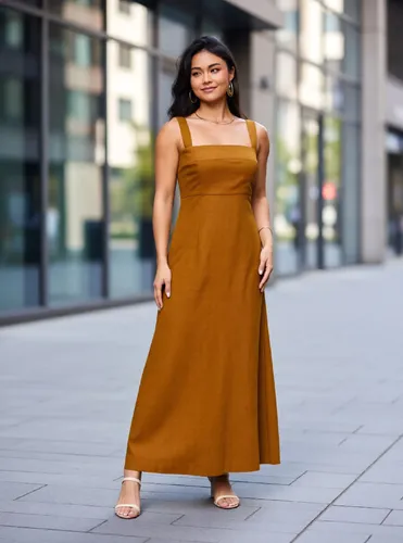 VESTIDO MIDI HERING DE ALÇAS LARGAS