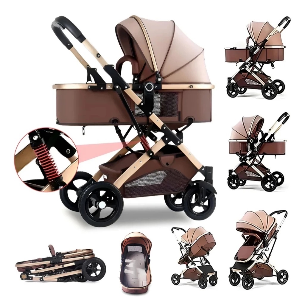 CARRINHO DE BEBÊ PASSEIO SYSTEM 3 EM 1 – ALÇA REVERSÍVEL – ATÉ 15KG – MODELO EUROPEU LUXO