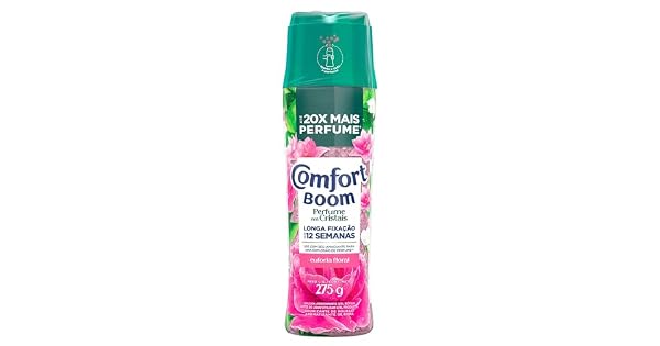 COMFORT BOOM ODORIZADOR DE ROUPAS – CRISTAIS DE PERFUME EUFORIA FLORAL, 275G