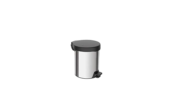 LIXEIRA COM PEDAL NEW TRAMONTINA EM AÇO INOX – 5L – ACABAMENTO POLIDO