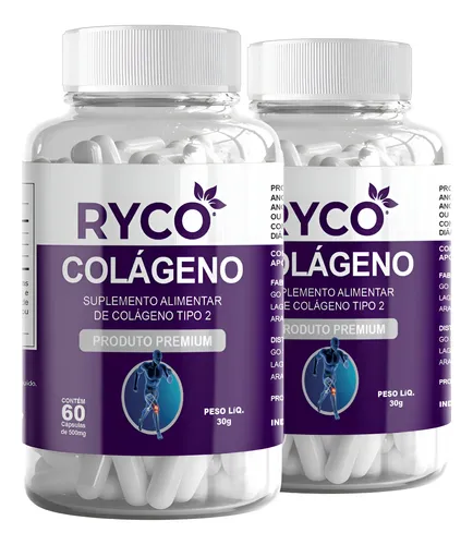 KIT COM 2 COLÁGENOS TIPO 2 RYCO 40 MG