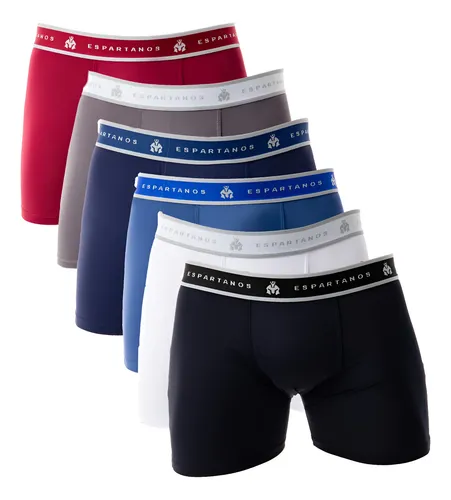 KIT COM 5 CUECAS BOXER ESPARTANOS EM MICROFIBRA