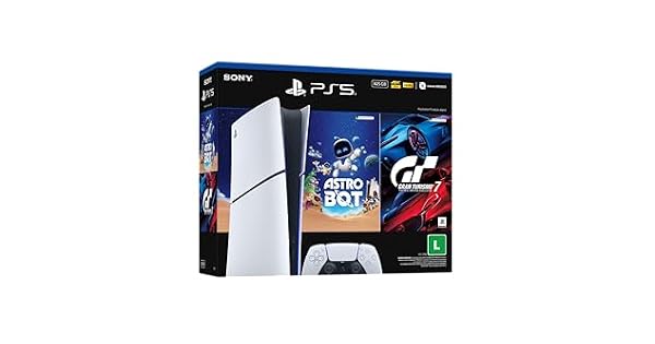 PLAYSTATION® 5 SLIM DIGITAL 825GB – PACOTE ASTRO BOT + GRAN TURISMO 7