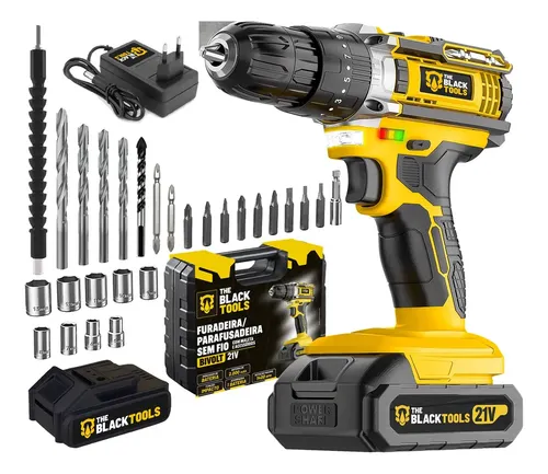 PARAFUSADEIRA E FURADEIRA DE IMPACTO THE BLACK TOOLS TB-21PW – 3/8"