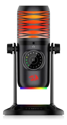MICROFONE GAMER REDRAGON STELLARIS RGB CONDENSADOR