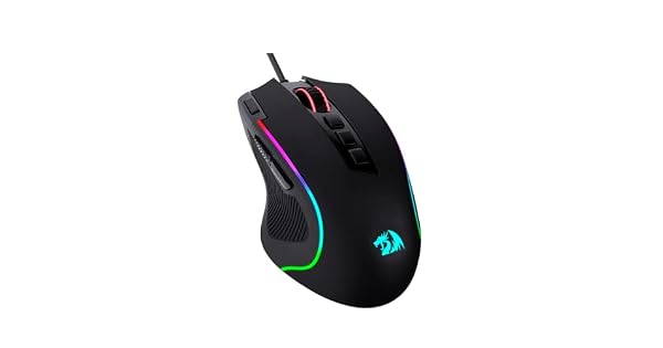 MOUSE GAMER REDRAGON PREDATOR RGB M612-RGB, PRETO