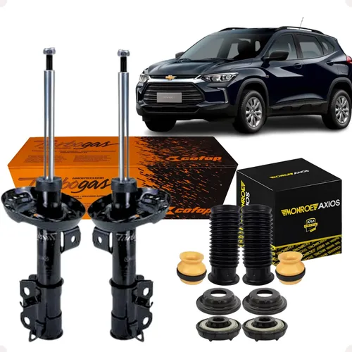 PAR DE AMORTECEDORES E BATENTES DIANTEIROS DIANT – COMPATÍVEL COM CHEVROLET TRACKER 2022
