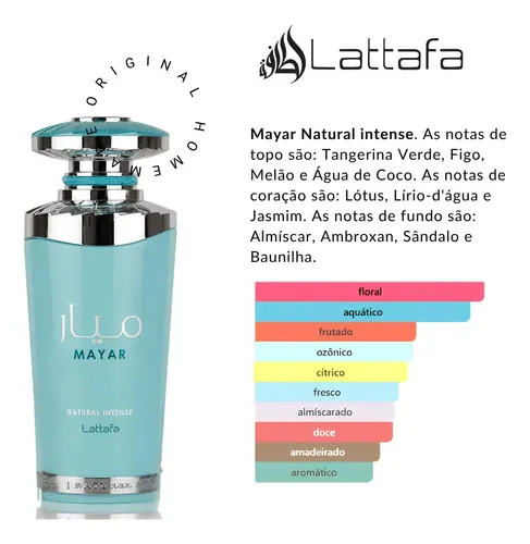 PERFUME ÁRABE MAYAR LATTAFA NATURAL INTENSE – 100ML