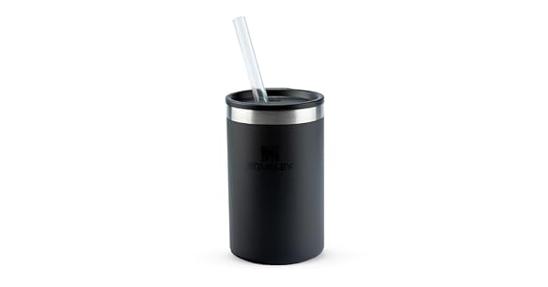 STANLEY COPO TÉRMICO 3 EM 1 COM TAMPA E CANUDO – 296 ML, BLACK