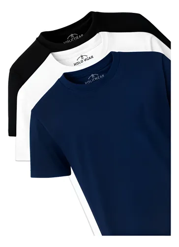 KIT COM 3 CAMISETAS POLO WEAR