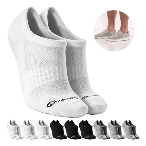 KIT COM 10 PARES DE MEIAS ZHAMARO SAPATILHA INVISÍVEL