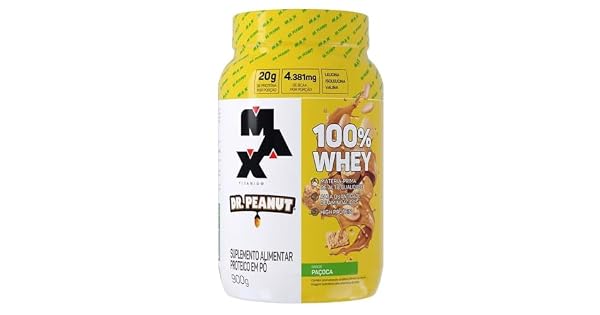 100 WHEY MAX TITANIUM X DR PEANUT 900G PAOCA