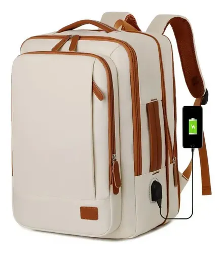 MOCHILA DE VIAGEM DA WALCOS, IMPERMEÁVEL E COM PORTA PARA CARREGAMENTO USB