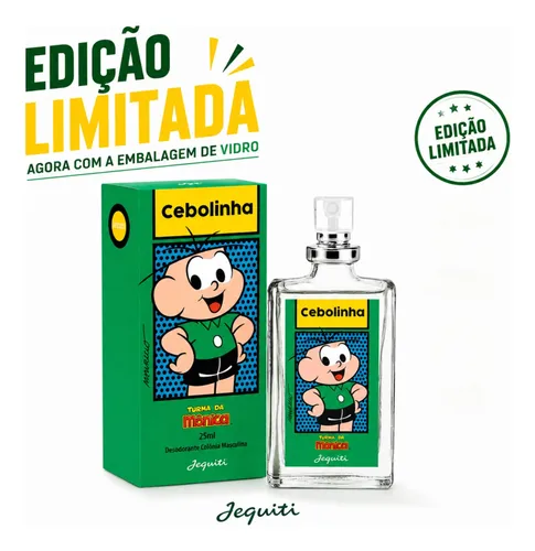 PERFUME COLÔNIA CEBOLINHA 25ML EDIÇÃO LIMITADA JEQUITI