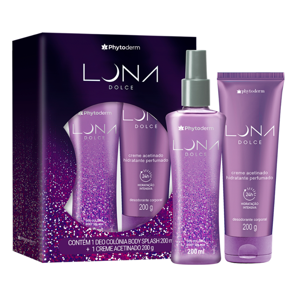 KIT PRESENTE PHYTODERM LUNA DOLCE – BODY SPLASH 200ML + CREME...