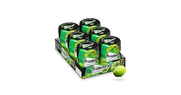 CHICLETE TRIDENT X GAMERS CITRUS MIX CAIXA COM 6 UNID DE 483G