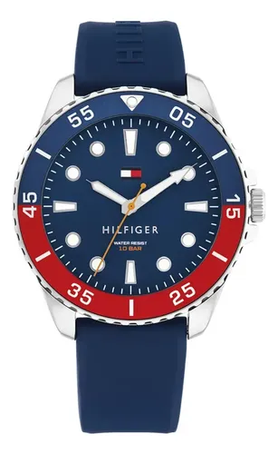 RELÓGIO TOMMY HILFIGER MASCULINO BORRACHA AZUL 1792200