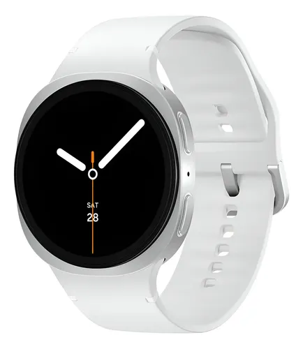 SAMSUNG GALAXY WATCH8 SMARTWATCH 40MM LTE, GALAXY AI CAIXA PRATA PULSEIRA PRATA BISEL PRATA