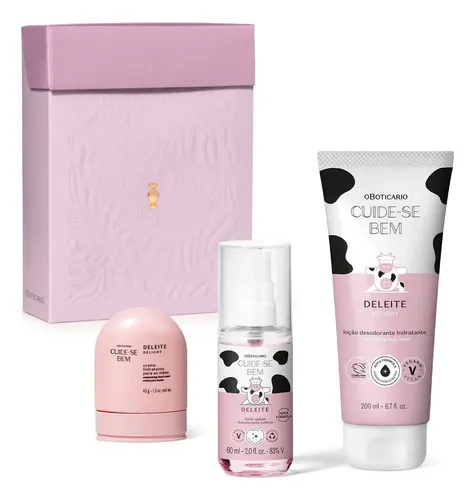 PRESENTE FEMININO KIT CUIDE-SE BEM DELEITE O BOTICÁRIO