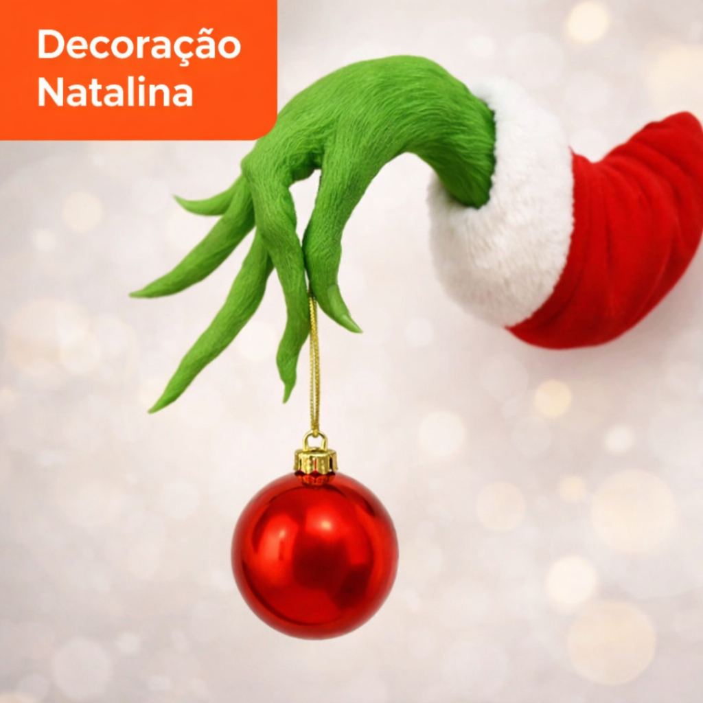 MÃO DO GRINCH DECORATIVA | ENFEITE CRIATIVO