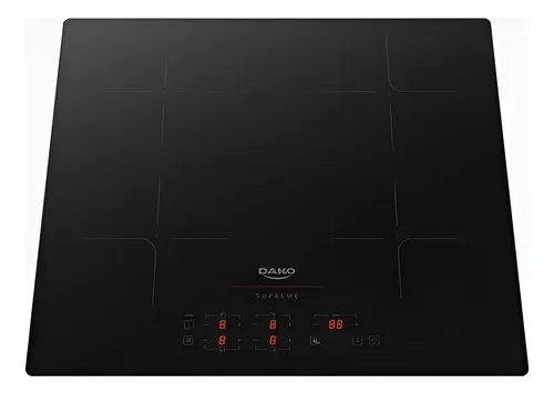 COOKTOP DE INDUÇÃO 4 ZONAS DAKO SUPREME 7200W PRETO 220V PRETO 220V
