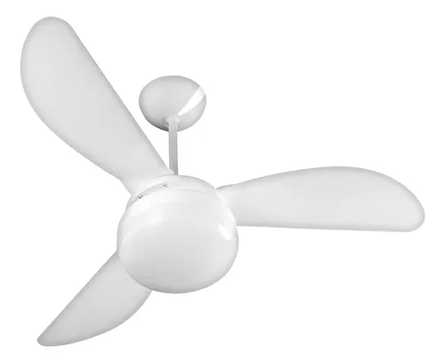VENTILADOR DE TETO VENTISOL FÊNIX E-27 BRANCO 130W COM 3 PÁS DE PLÁSTICO, 960 MM DE DIÂMETRO